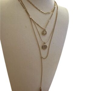 J. Jill Gold Layered Necklace with Elegant Cascading Design